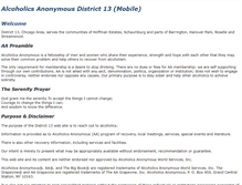 Tablet Screenshot of district13aa.org